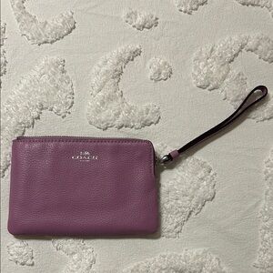 Coach Lavender Wristlet Clutch